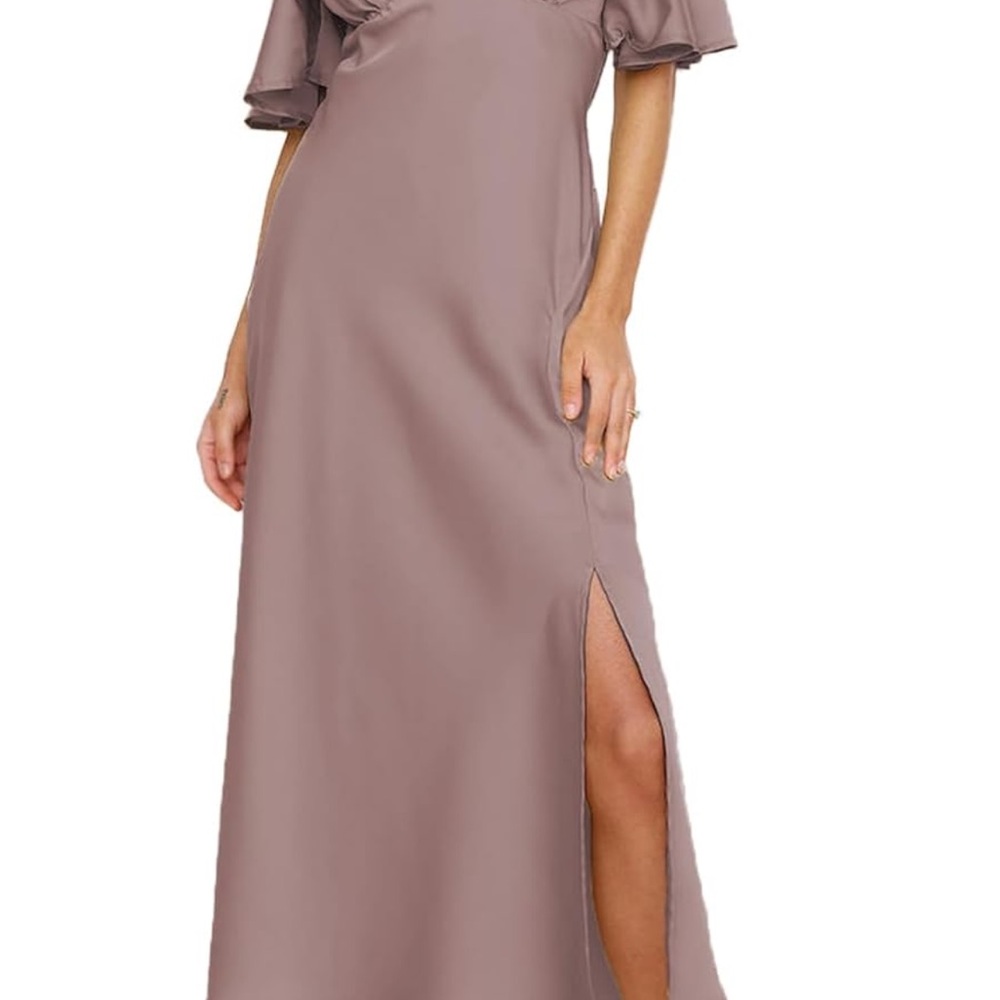 Elegant Mauve Maxi Dress